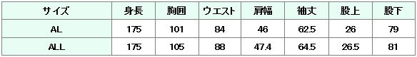 タキシード0AW0028 タキシード ショートフロック シルバーのサイズ表
