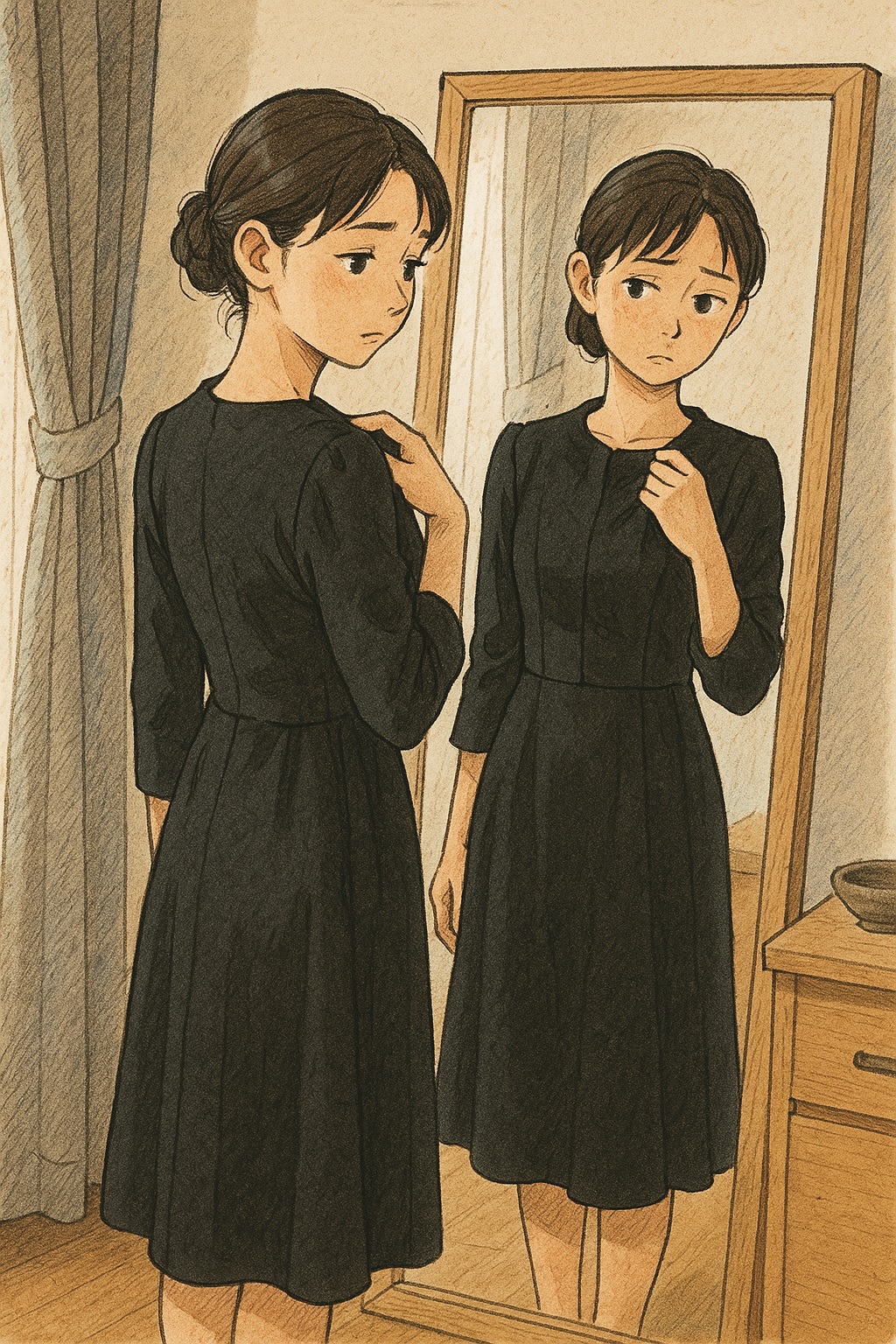 喪服の試着
