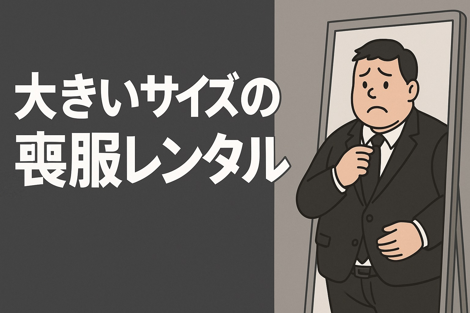 大きい喪服レンタル