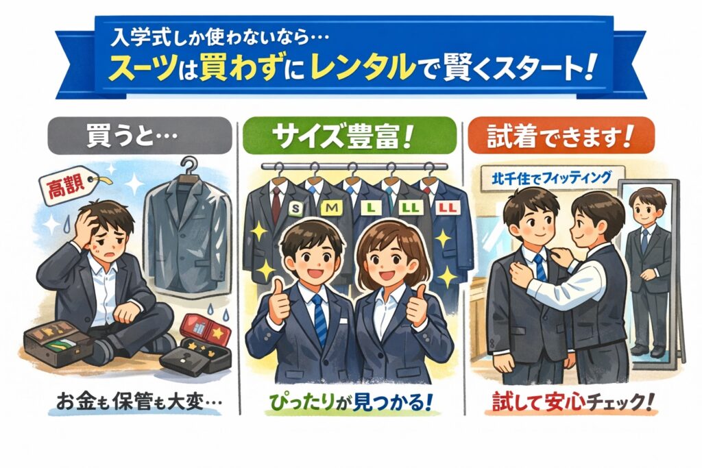 入学式スーツレンタル
