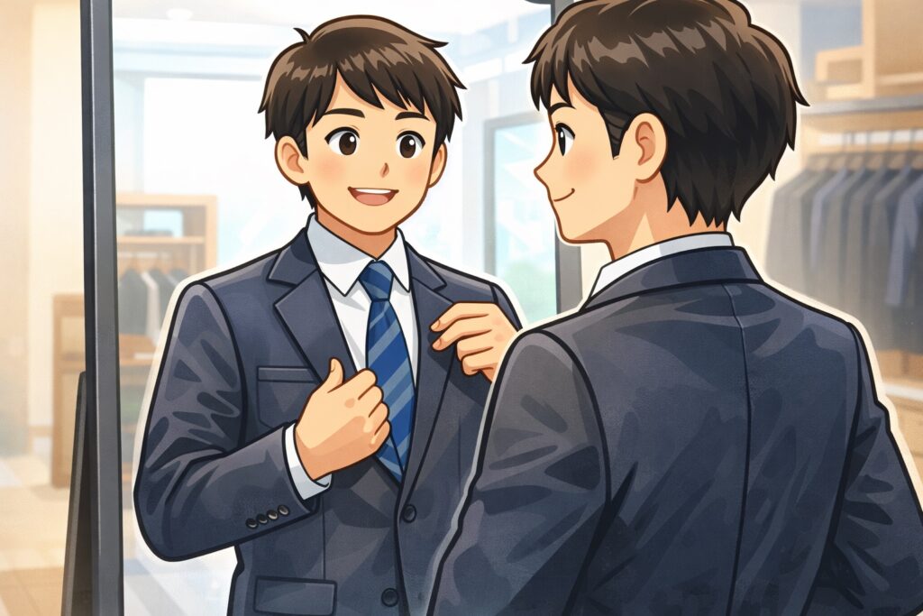 大学入学式スーツ